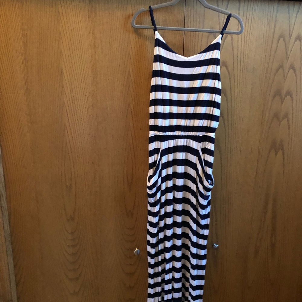 Gap Striped Maxi Dress in M Tall